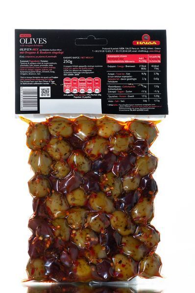 Микс оливок GREEN & KALAMATA с орегано и буково в вакууме 250 г 117 фото