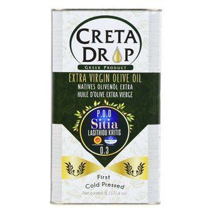 Настоящее оливковое масло Extra Virgin CRETA DROP Sitia 3 л  289 фото