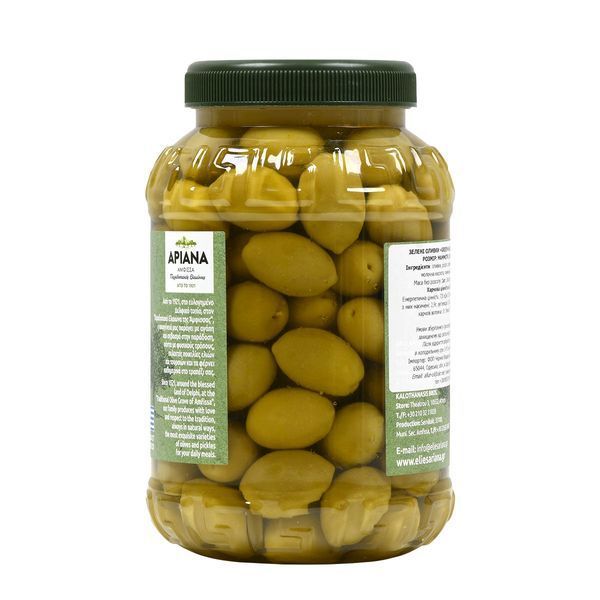 Грецькі оливки GREEN OLIVES Mammoth 1 кг, TM Ariana 301 фото