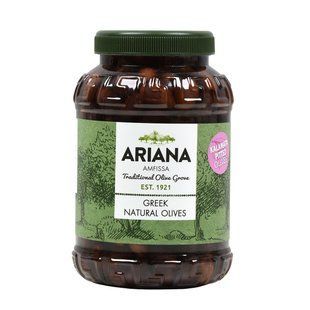 Грецькі оливки KALAMATA PITTED OLIVES Brilliant без кісточок 900 г, TM Ariana 302 фото