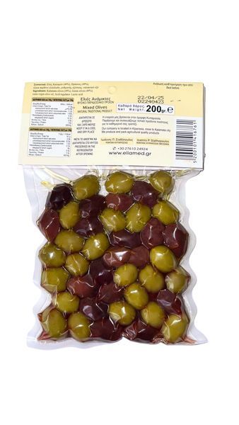 Оливки MIX Kalamata & Green тм "ARCADIA" в вакуумі 200 г 216 фото